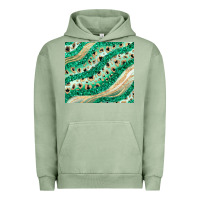 Pigment Oil Green green glitter Urban Hoodie - JahusDesignShop