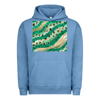 Pigment Pebble Blue green glitter Urban Hoodie - JahusDesignShop