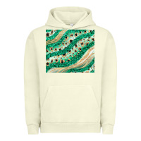 Pigment Pistachio green glitter Urban Hoodie - JahusDesignShop