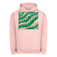 Pigment Salmon green glitter Urban Hoodie - JahusDesignShop