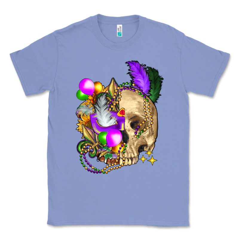 Mardi Gras Skull Classic Tee by FaDigitalArtStudio | Teevron