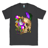 Smoke mardi gras skull Classic Tee - FaDigitalArtStudio