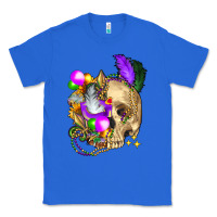 True Royal mardi gras skull Classic Tee - FaDigitalArtStudio