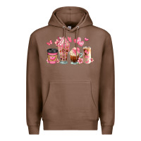 Chestnut floral coffee cups Premium Hoodie - JahusDesignShop
