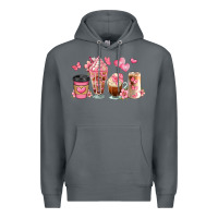 Rock floral coffee cups Premium Hoodie - JahusDesignShop
