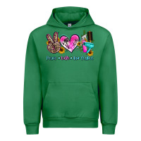 Emerald peace love hair stylist Urban Hoodie - AdoDesignShop