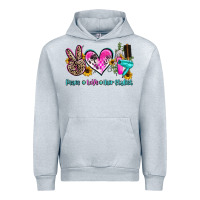 Heather Grey peace love hair stylist Urban Hoodie - AdoDesignShop