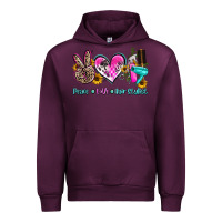 Mauve Wine peace love hair stylist Urban Hoodie - AdoDesignShop