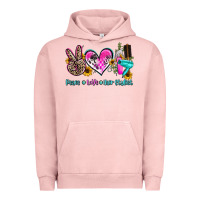 Pigment Salmon peace love hair stylist Urban Hoodie - AdoDesignShop