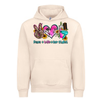Peace Love Hair Stylist Urban Hoodie | Teevron