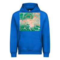 Cobalt green glitter Urban Hoodie - JahusDesignShop