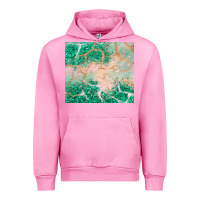 Fuchsia Pink green glitter Urban Hoodie - JahusDesignShop