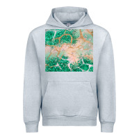 Heather Grey green glitter Urban Hoodie - JahusDesignShop
