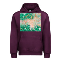 Mauve Wine green glitter Urban Hoodie - JahusDesignShop