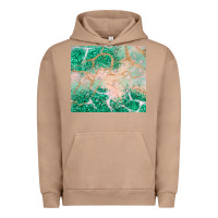 Pigment Burro green glitter Urban Hoodie - JahusDesignShop