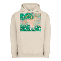 Pigment French Oak green glitter Urban Hoodie - JahusDesignShop