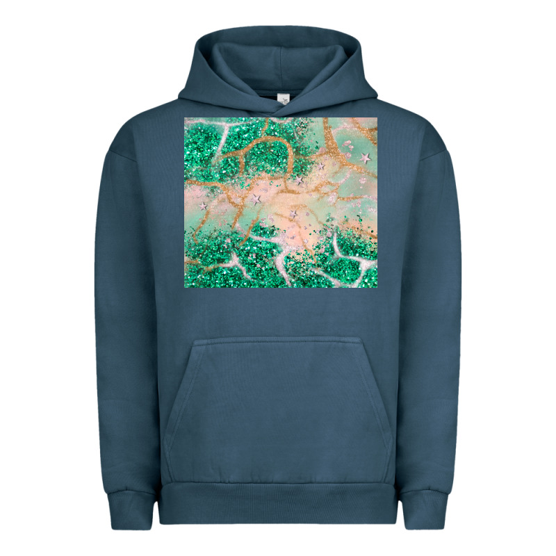 Green Glitter Urban Hoodie by JahusDesignShop | Teevron