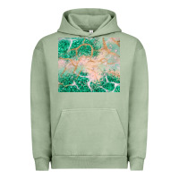 Pigment Oil Green green glitter Urban Hoodie - JahusDesignShop
