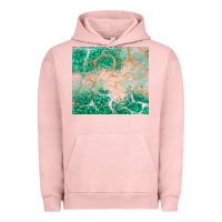 Pigment Salmon green glitter Urban Hoodie - JahusDesignShop