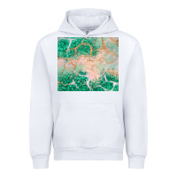 White green glitter Urban Hoodie - JahusDesignShop
