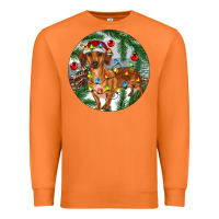 Carrot Dachshund Christmas Tree Premium Sweatshirt - RanaPortraitStore