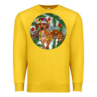 Lemon Dachshund Christmas Tree Premium Sweatshirt - RanaPortraitStore