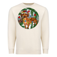 Sandshell Dachshund Christmas Tree Premium Sweatshirt - RanaPortraitStore