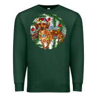 Sports Green Dachshund Christmas Tree Premium Sweatshirt - RanaPortraitStore