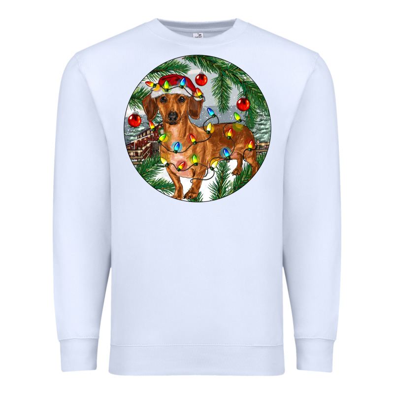 Dachshund Christmas Tree Premium Sweatshirt by RanaPortraitStore | Teevron