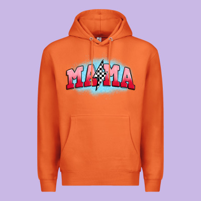Mama Lightning Bolt Premium Hoodie Designed By Jahusdesignshop