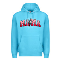 Ocean Blue mama lightning bolt Premium Hoodie - JahusDesignShop