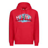 Red mama lightning bolt Premium Hoodie - JahusDesignShop