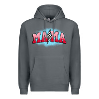 Rock mama lightning bolt Premium Hoodie - JahusDesignShop
