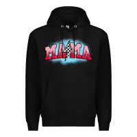 Black mama lightning bolt Premium Hoodie - JahusDesignShop