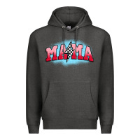 Charcoal Heather mama lightning bolt Premium Hoodie - JahusDesignShop