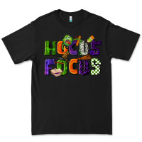 Black Hocus Focus Teacher Halloween Premium Tee - LillyAllenDesigns