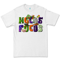 White Hocus Focus Teacher Halloween Premium Tee - LillyAllenDesigns