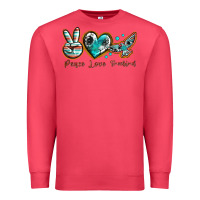 Cardinal peace love freebird Premium Sweatshirt - texasbilliewilder