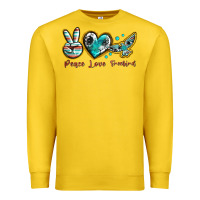 Lemon peace love freebird Premium Sweatshirt - texasbilliewilder