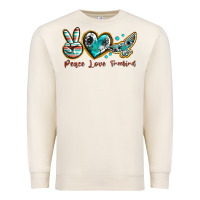 Sandshell peace love freebird Premium Sweatshirt - texasbilliewilder