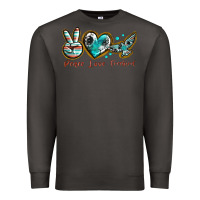 Smoke peace love freebird Premium Sweatshirt - texasbilliewilder