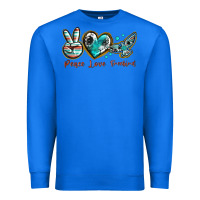 True Royal peace love freebird Premium Sweatshirt - texasbilliewilder
