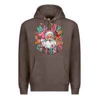 Coffee merry christmas santa Premium Hoodie - AdoDesignShop