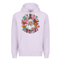 Lilac merry christmas santa Premium Hoodie - AdoDesignShop