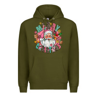 Army Green merry christmas santa Premium Hoodie - AdoDesignShop
