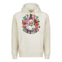 Oatmeal Heather merry christmas santa Premium Hoodie - AdoDesignShop