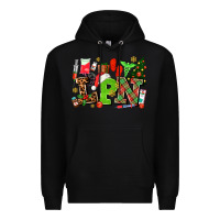 Black lpn christmas nurse with Premium Hoodie - AdoDesignShop