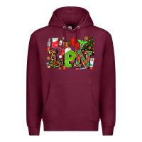 Burgundy lpn christmas nurse with Premium Hoodie - AdoDesignShop