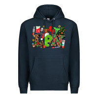 Navy lpn christmas nurse with Premium Hoodie - AdoDesignShop