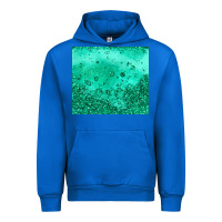 Cobalt green glitter Urban Hoodie - JahusDesignShop